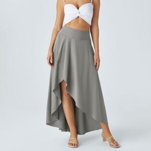 HALARA high low maxi skirt with built in shorts